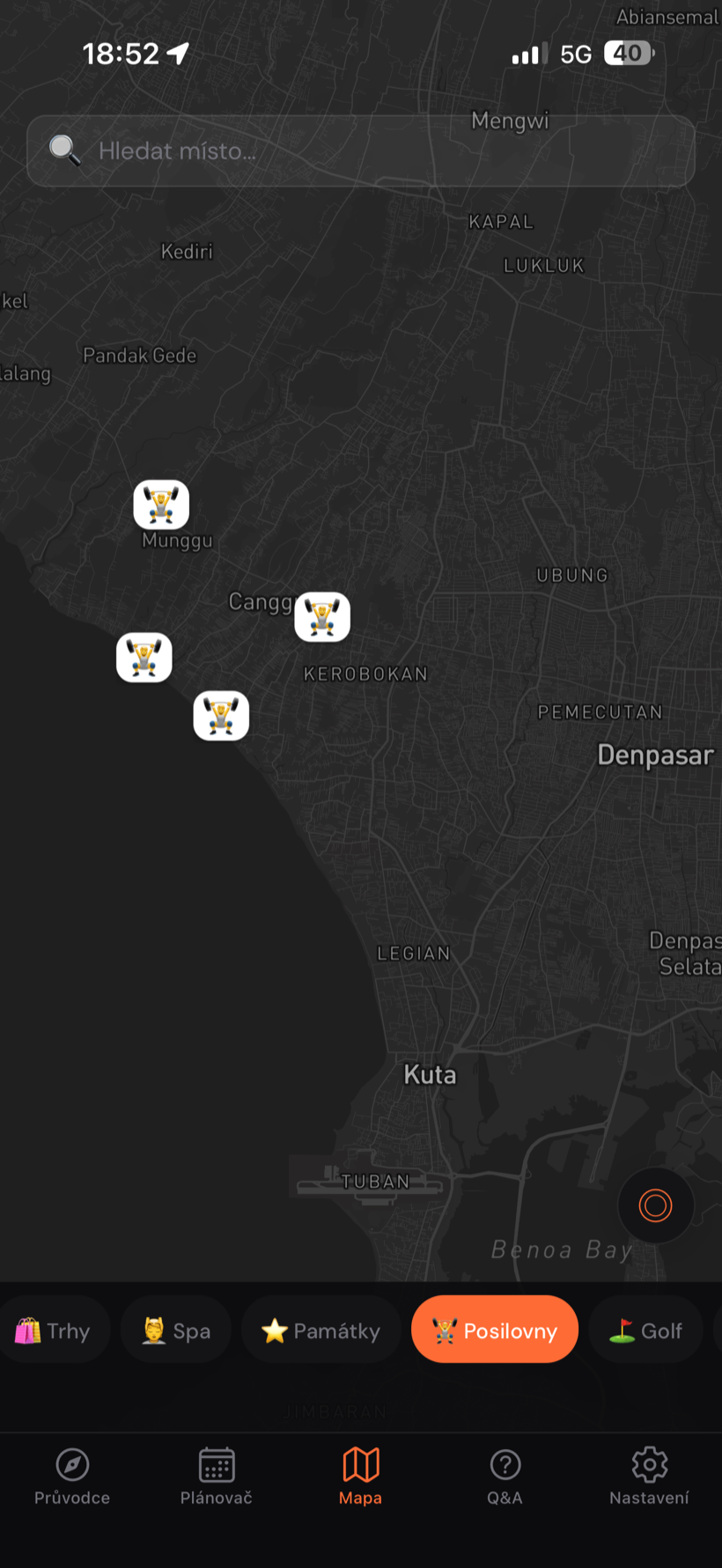 Bali průvodce — Mapa