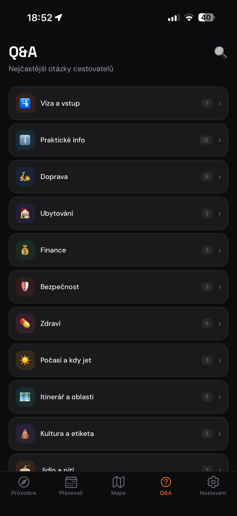 Bali průvodce — Q&A